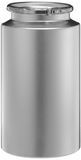 neoLab 7-3019 pot met brede hals, aluminium, 126 mm hals diameter, 6250 ml