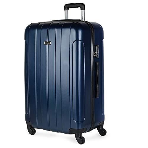 ITACA - Grote reistas XL stijve trolley met 4 wielen 73 cm ABS ABS. Bestand en lichte ladekast. Kwaliteitsontwerp en goede prijs. Grote capaciteit Stijl en merk 771170, Color Marine