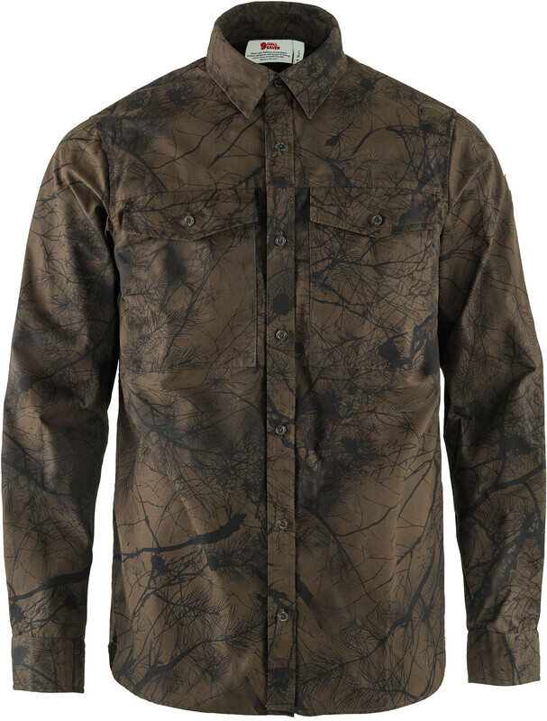 Fjällräven Värmland G-1000 Shirt Heren, dark olive camo