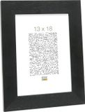 Deknudt Frames fotolijst S226K2 - zwart hout - breed - 13x18 cm