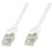Techly ICOC CCA5U-005-WHT netwerkkabel Wit 0,5 m Cat5e U/UTP
