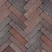 Merkloos Gardenlux Retrostones Plus 5 x 20 x 6,4 cm tuintegel Rood/Bruin 100 stenen per m2