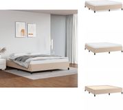 vidaXL Bedframe Kunstleer Cappuccinokleurig 180x200 cm