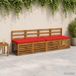 vidaXL - 1-delig - Bankkussen - VUGHT - 100% - Polyester - Rood - 110 x 50 x 5 cm