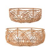 Bloomingville Brood mand, natuur, rotan, set van 2