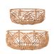 Bloomingville Brood mand, natuur, rotan, set van 2