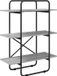 vidaXL Boekenplank 3-laags 60 x 35 x 105 cm Grijs Sonoma