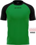 Givova Sports T-shirt Capo Green-Black M