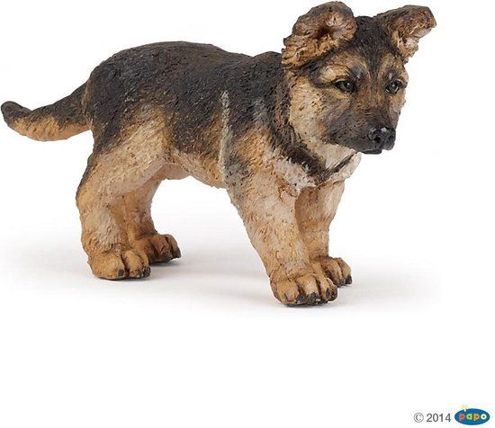 Papo 54039 - Speelfiguur - Huisdier - Hond - Duitse herder - Pup