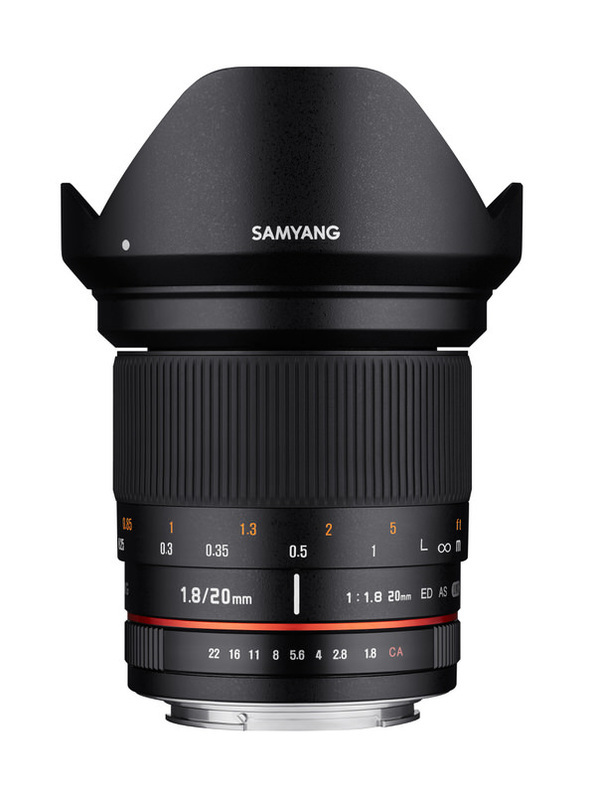 Samyang 20mm F/1.8 ED ASP UMC Canon