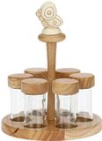 THUN - Kruidenhouder met 6 Elegance zwart