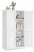 Wolkenwit meuble de salle de bain, style shaker, 2 étagères réglables, 4 portes