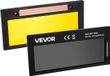 VEVOR Lentille de soudage, assombrissement automatique, 108x51 mm, 10 nuances, lunettes de sécurité True Color avec capteurs à double arc, compatible avec la plupart des casques de soudage pour applications Tig, Mig, mma et Arc