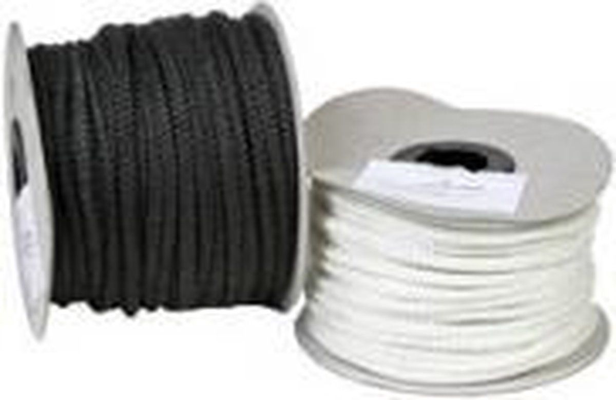 Broilfire Glasvezelkoord (Zwart) 8 mm (per meter)