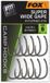 Fox Super Wide Gape Inturned Eye Karper Haken - Haakmaat 6 - Zwart - 10 stuks