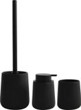 MSV Toiletborstel set Malmo - Keramiek - Zwart
