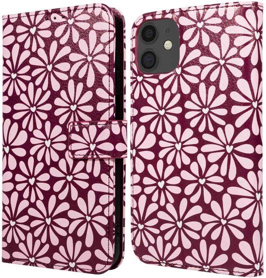 imoshion Hoesje - Geschikt voor Apple iPhone 11 - Design Bookcase smartphone - Bloom Love Blush