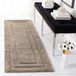 Safavieh Willow Shag Collection SG451-1128 tapijt, crèmekleurig/donkerbruin modern 2'3" x 7' beige/beige