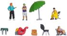 Noch Camperen (4 figuren + accessoires)
