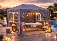 Merkloos Pop-up tuinpaviljoen 2 x 3 meter met 4 zijwanden