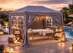 Merkloos Pop-up tuinpaviljoen 2 x 3 meter met 4 zijwanden