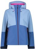 CMP Vrouwen Waterdichte Jas met Vaste Capuchon - Sky - Polyester - Maat M