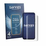 Savvies - Screenprotector voor Xiaomi Redmi Note 17 - Folie Beschermfolie transparant volledig dekking 4 Stuks