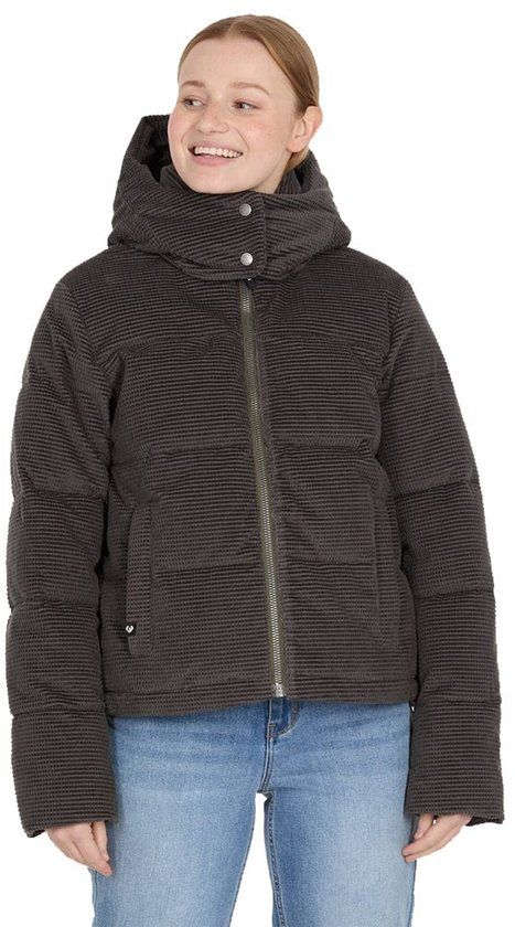 Ragwear Roobie Cordy Dames Winterjas - donkergrijs - S