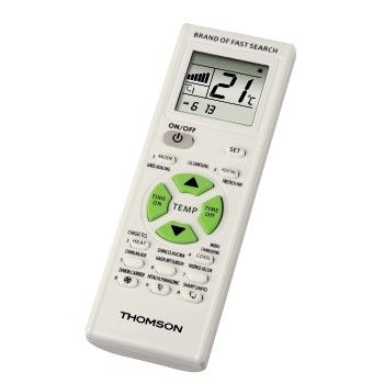 Thomson ROC1205 Airco Afstandsbediening - IR Draadloos - Wit - LCD Scherm