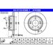 ATE Lot De 2 Disques De Frein 24.0110-0368.1 Hyundai 58411-3x300