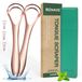 Langue langueur - Double tête - Acier inoxydable - 3,8 cm - Avec étui de voyage