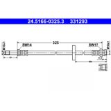 ATE Flexible De Frein 24.5166-0325.3 Skoda 6u0 611 701 6u0 611 701 A