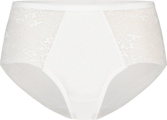 Ten Cate Basics midi met kant wit voor Dames | Maat XXL