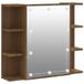 VidaXL Lavabo de salle de bain et meuble-lavabo - Chêne, Marron