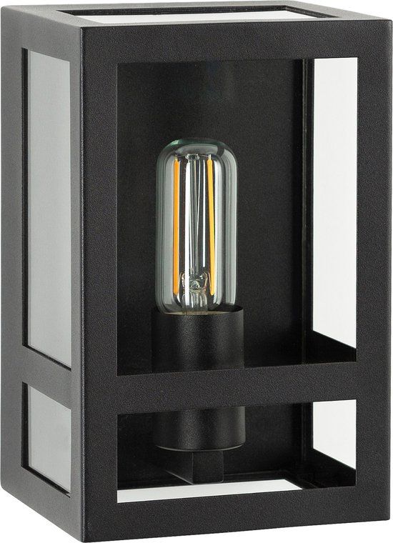 KS Verlichting City Muurlamp Zwart