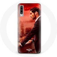 Maniacase Hoesje voor Samsung Galaxy A50 Lucifer Morningstar seizoen 5 serie