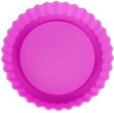Alpina Set de moules à pâtisserie en silicone - 12 cm - Rouge et Rose - Lavable au lave-vaisselle