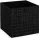 5Five Opbergbox kastmand - zwart/tweed - 31 x 31 x 31 cm