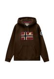 NAPAPIJRI Sweatshirt 'B-ARCHIVE' lichtbeige / navy / donkerbruin / bourgogne