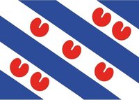 10x Friesland Stickers 10cm - Friese Vlag - Themafeest Decoratie