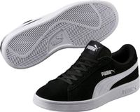 PUMA Smash v2 SD Jr Enfants Baskets - Puma Black-Puma White - Taille 36