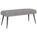 vidaXL Bank met knopen tufting Lichtgrijs 110 x 40 x 46 cm fluweel