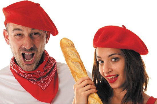 Rode baret - Hoofdeksel rood van vilt - One size - Unisex