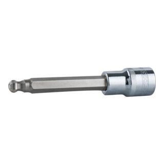 KS Tools 1/2" CHROMEplus Bit Socket, Hex, Ball Head, Long, 19mm