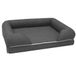 Thee Croci Revenant Limitless Hondenhok voor binnen, 91 x 71 cm, waterdicht hondenbed van traagschuim met afneembare, wasbare overtrek (grijs, M)