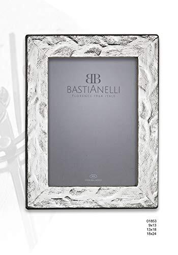 Bastianelli Fotolijst 9 x 13 cm, van 925 zilver, plat koraal.