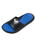 Arena Badslippers Bruno Zwart/Turquoise/Zwart