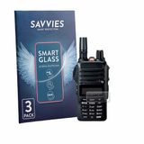Savvies 3 Stuks Screenprotector - Geschikt voor Yaesu FTA-250 - Beschermfolie Glas Transparant