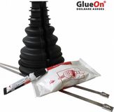 GlueOn deelbare ashoes set - Zwart - 70mm tot 80mm