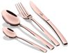 BerlingerHaus Set de couverts 24 pièces Acier inoxydable Rosegold Collection